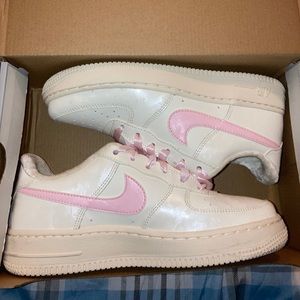 Pink & white Air Force 1’s